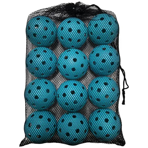 12pcs Pickleball 74MM 40 Holes Outdoor Durable Pickleballs 26g per