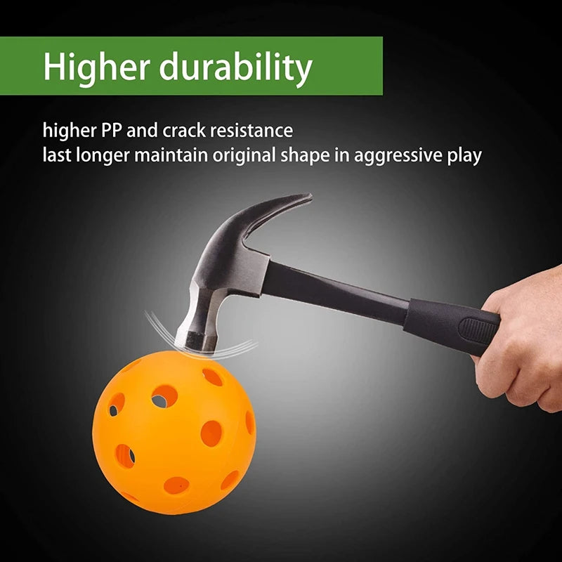 Indoor Pickleball Balls Paddle Ball 26 Holes Pickleball Sport Training