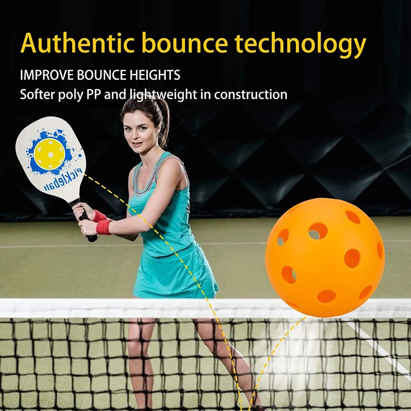 Indoor Pickleball Balls Paddle Ball 26 Holes Pickleball Sport Training